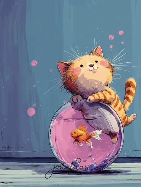 14.03 в 10.00 Мастер-класс для детей "Золотая рыбка", маркеры.