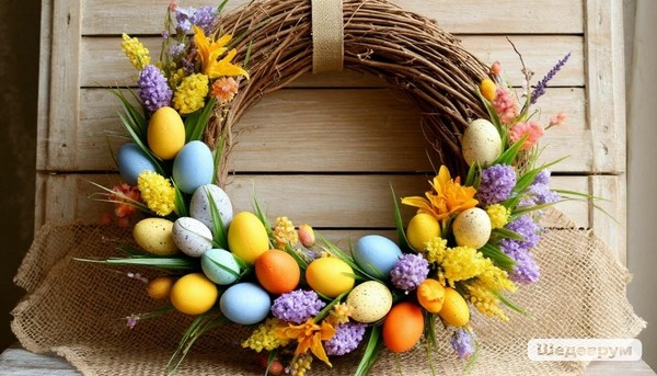 Мастер-класс по созданию интерьерного венка «Азбука усадьбы. Пасхальный венок»