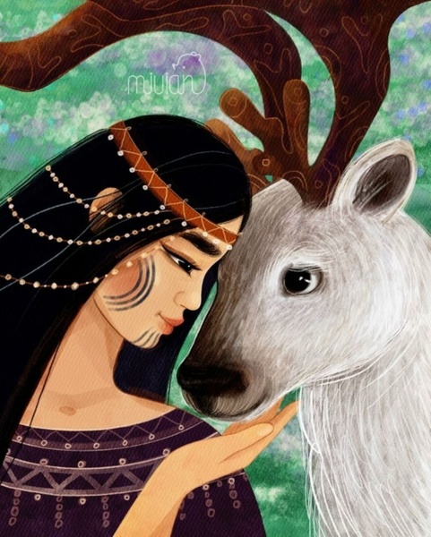 14.03 в 15.00 Мастер-класс "Девушка", смешанная техника акварель + карандаши.