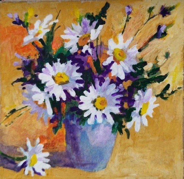 «Миниатюра с ромашками»