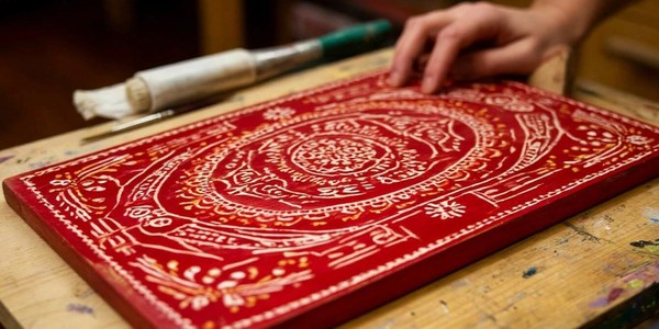 Мастер-класс «Мезенская роспись деревянной доски»