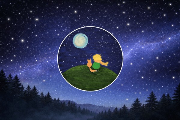 Мастер-класс по росписи значка-холста «Маленький принц и лис»