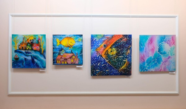 Выставка батика «Сказка о не золотой рыбке»