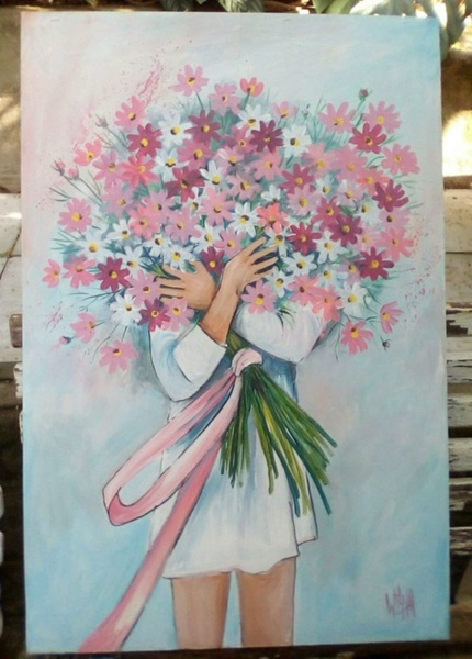 15.03 в 17.00 Мастер-класс "Букет цветов", маркеры.