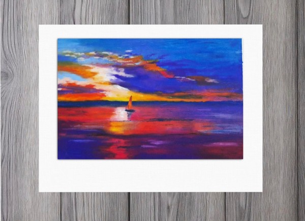 Мастер-класс «Открытка масляной пастелью»