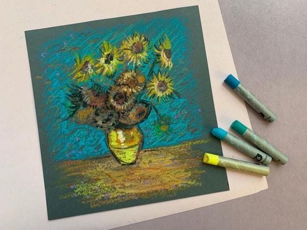 Мастер-класс «Подсолнухи Ван Гога»