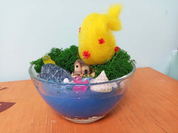 Романтическое свидание. Создание моссариума с водоемом