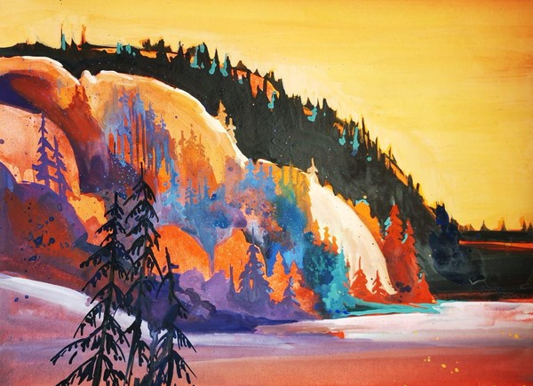 Мастер класс «Величие горных вершин»