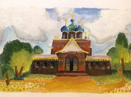 Выставка работ художественного отделения