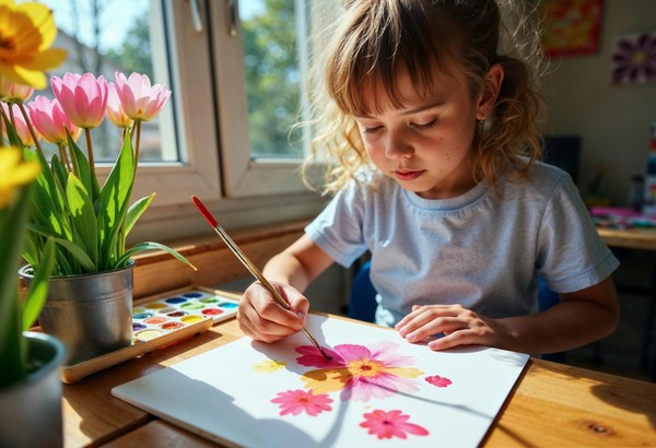 Мастер-класс «Весенний пейзаж»