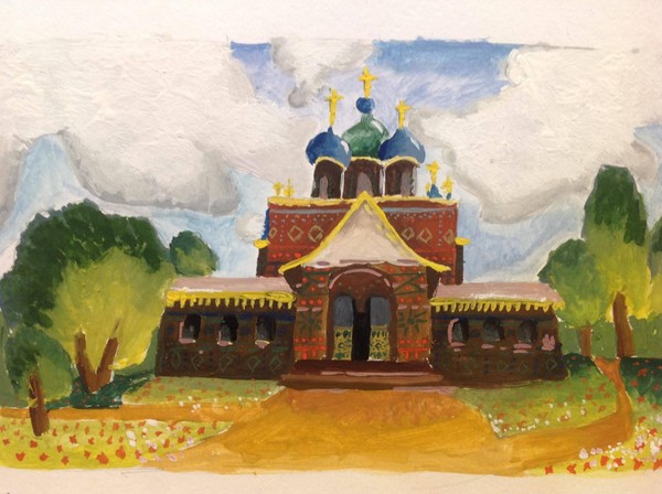 Выставка работ художественного отделения