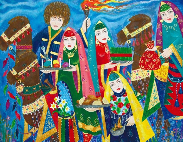 Выставка рисунков «Навруз время единства, любви и обновления»