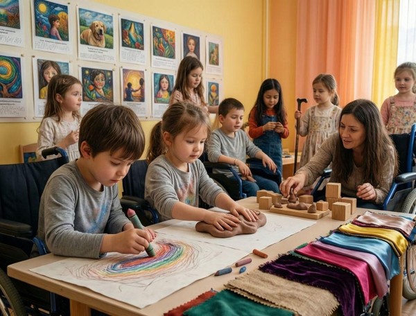 «Я вижу мир руками» творческий проект для детей-инвалидов по зрению