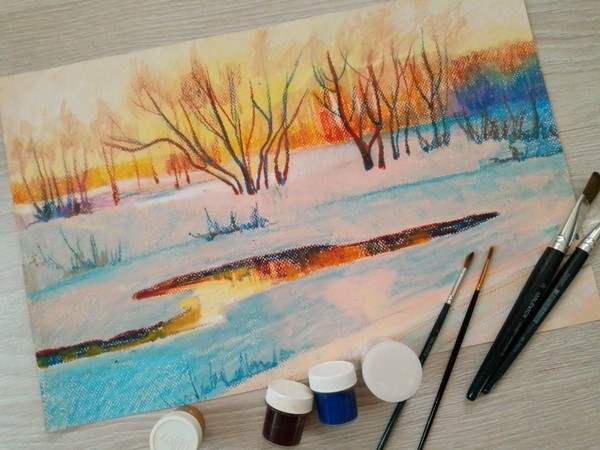 Пейзаж «Мартовское солнце»