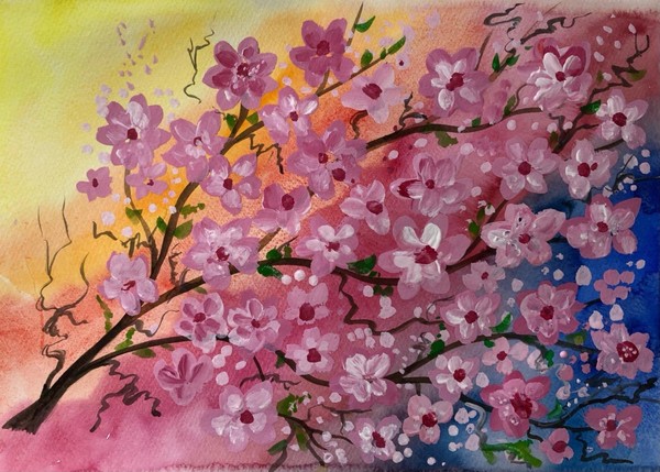 Мастер-класс «Ветка сакуры»