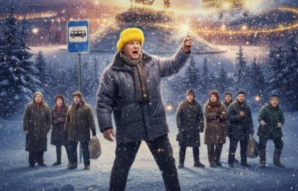 Как Серёга маршрутку ждал