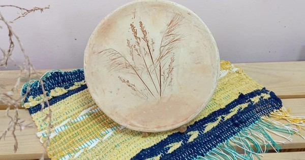 Мастер-класс по гончарному делу Тарелка «Весенние травы»