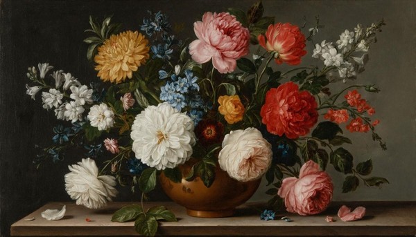 Художественное занятие «Весенние штудии. Цветы модерна»