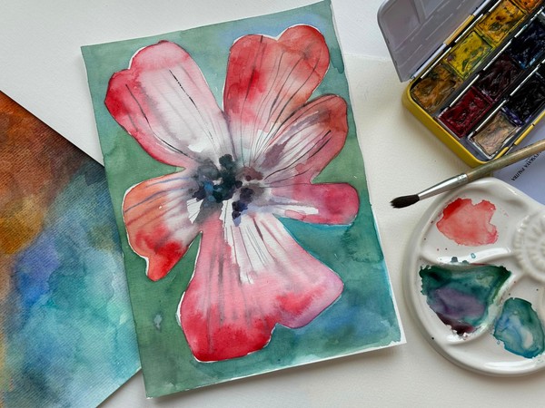 Мастер-класс «Акварельный этюд цветка»