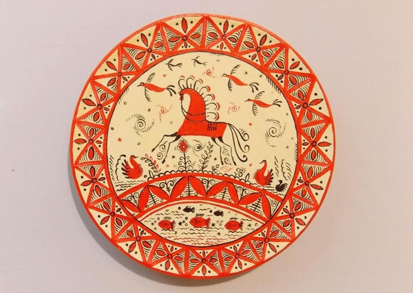 Мастер-класс по мезенской росписи тарелочек «Сердце родины»