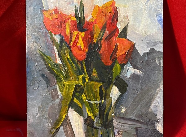 Мастер-класс по живописи «Красные оттенки»