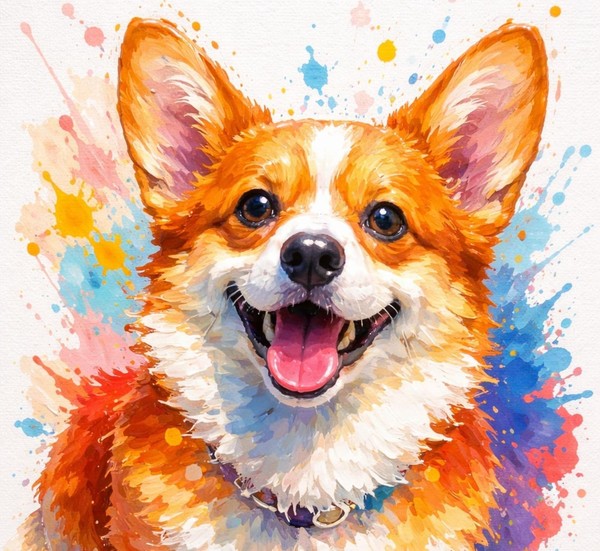 Мастер-класс «Корги на холсте: акриловая живопись с вдохновением»