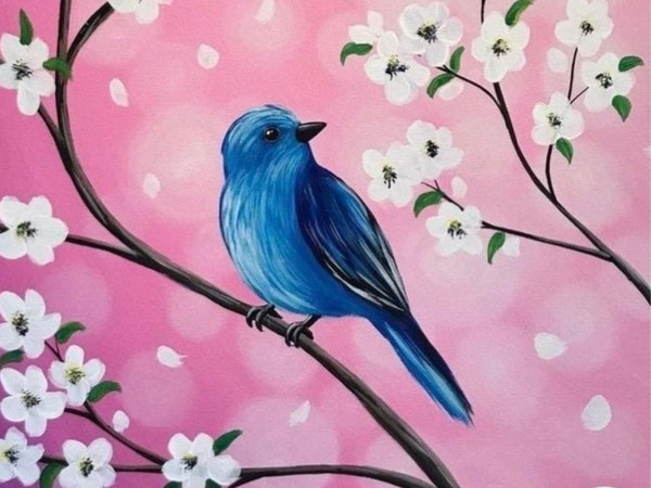 Мастер-класс по живописи акрилом «Весенняя песня»