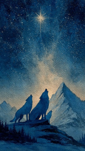 22.03 в 17.00 Мастер-класс "Волки", акварель.