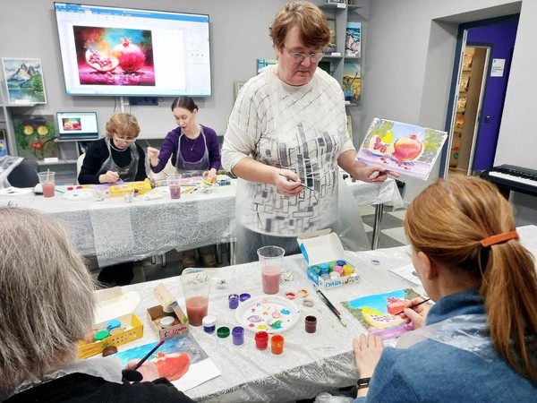 Мастер-класс в технике гуаши