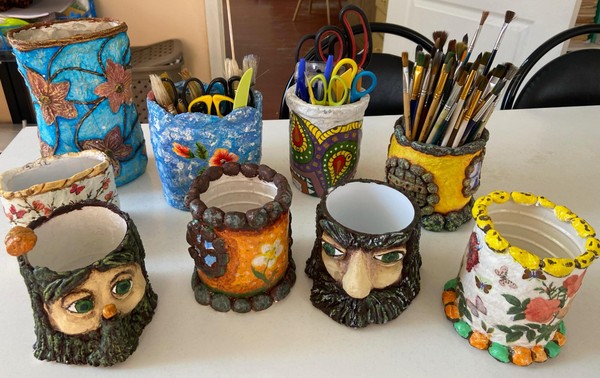 Мастер-класс «Карандашница из папье-маше»