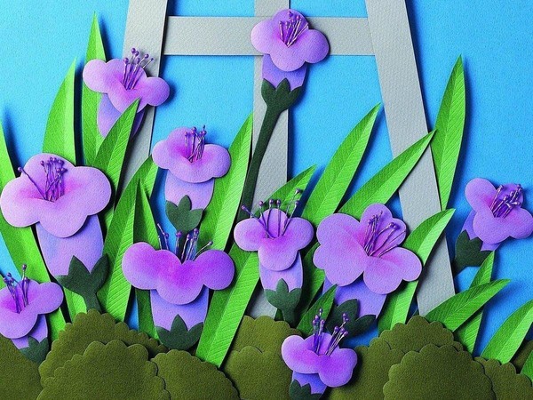 Мастер-класс из цветного картона «Первые весенние цветочки»