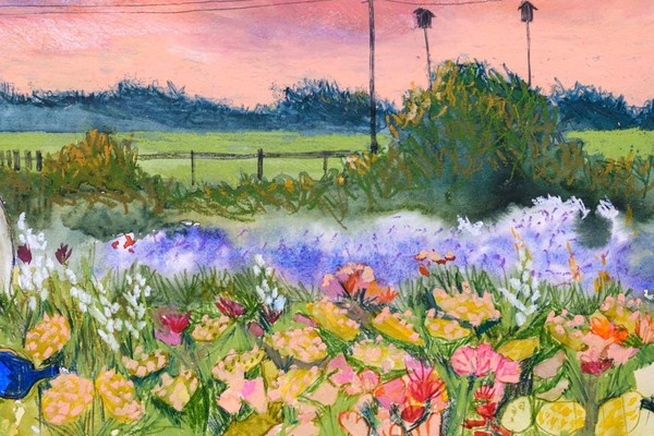 Мастер-класс «Рисуем цветочное поле пастелью»