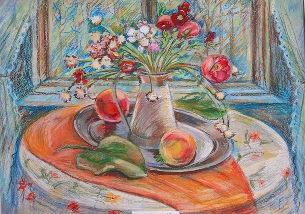 Мастер-класс по рисунку масляной пастелью