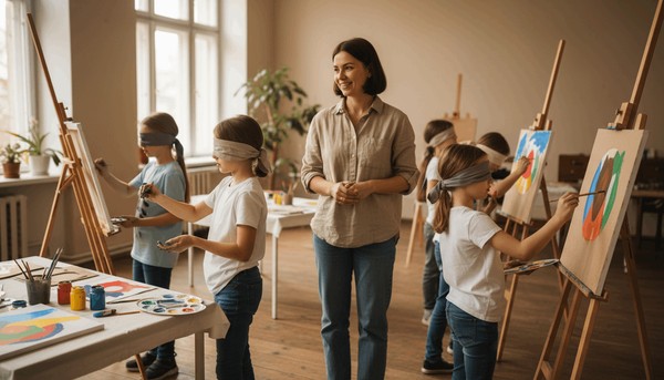 «Рисуем с закрытыми глазами»