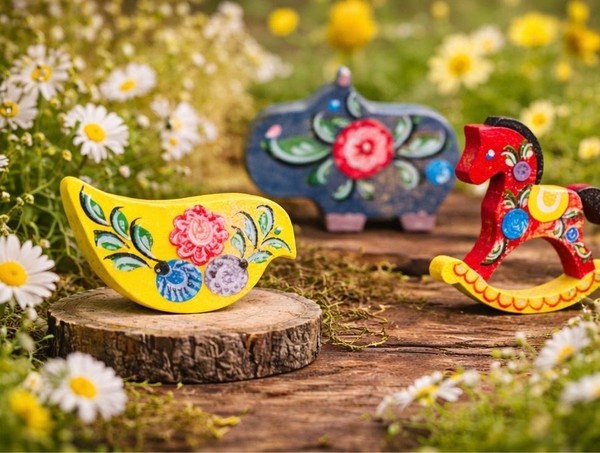 Мастер-класс «Значок в городецкой росписи»