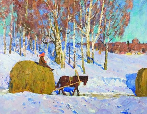 Музейное занятие «Коллаж по мотивам работы «Март» А. П. Еременко»