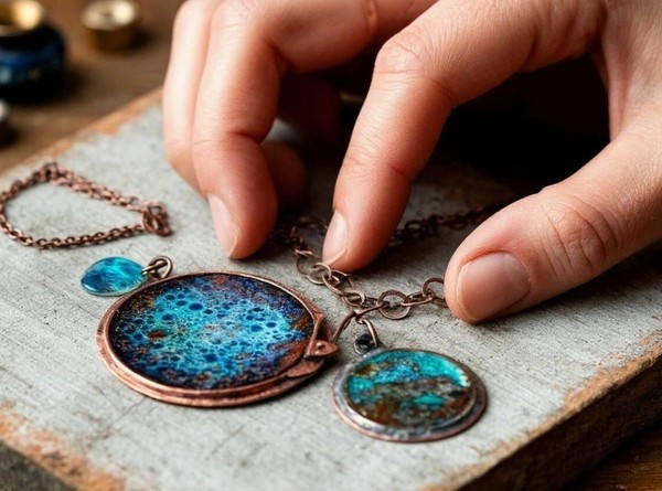 Мастер-класс «Создание украшения из горячей эмали на меди»