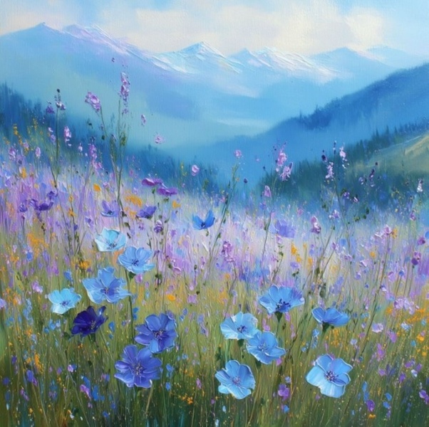 3.03 в 18.30 Мастер-класс "Летний пейзаж", масло.