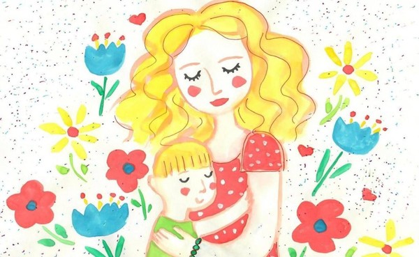 Выставка детских рисунков, посвященная Международному женскому дню «Для милой мамы»
