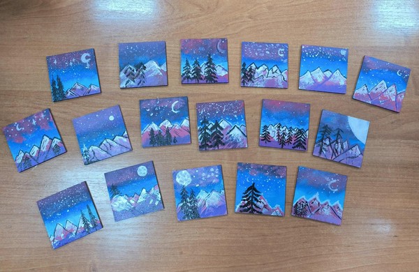 Мастер-класс «Картина на мини-холсте»