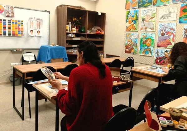 Открытое занятие художественной студии «Подсолнух»