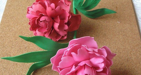 Мастер-класс совместно с соц. защитой цветок из фоамирана