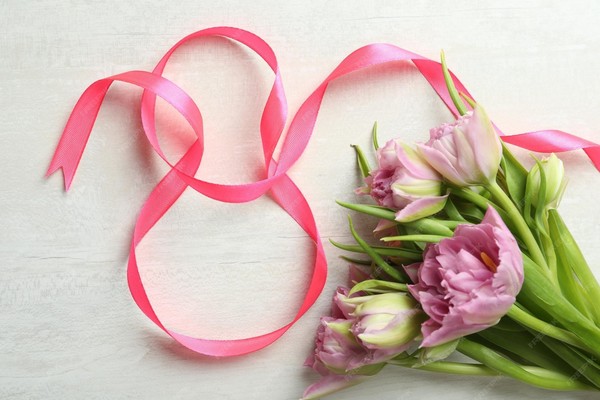 Волшебный букет весенних улыбок