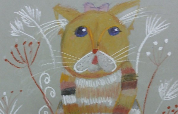 Выставка развивающего отделения 6 – 8 лет на тему «Рыжий кот»