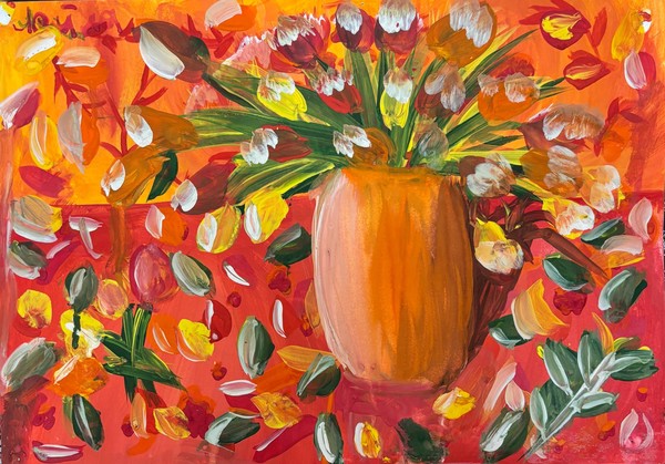 Выставка работ учащихся подготовительного отделения ДХШ: «Букет для мамы»