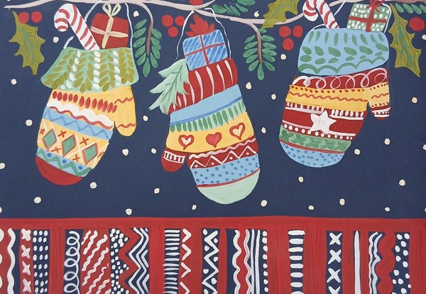 Выставка развивающего отделения 6 – 9 лет на тему «Варежки»