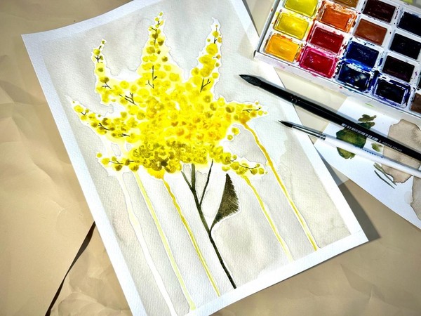 Мастер-класс «Лучистая мимоза»