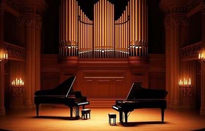 Шоу двух роялей и органа. При Свечах в соборе