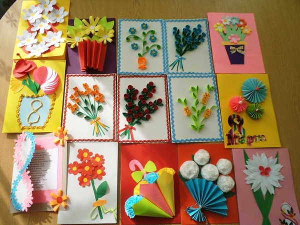 Мастер-класс по открыткам «Любимой маме»