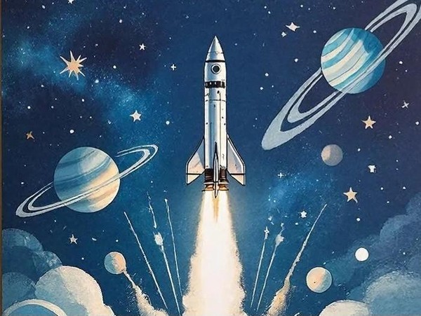 Мастер-класс «Создаем открытку ко Дню космонавтики»